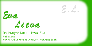 eva litva business card